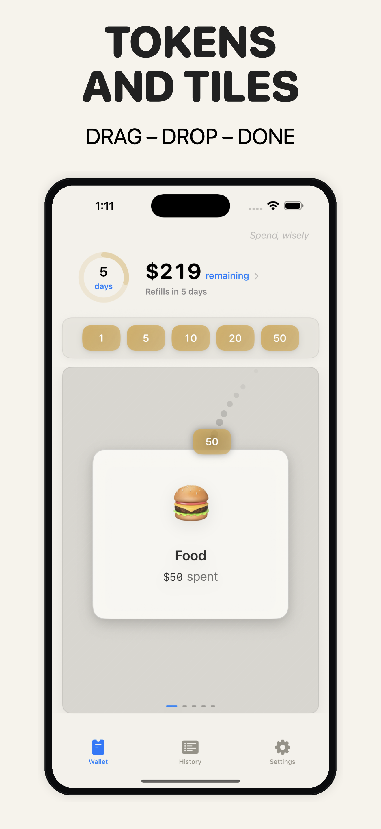 Tokens and Tiles screenshot
